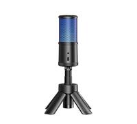 COMICA Microfono USB a condensatore cardioide Ejoy Uni S RGB per smartphone e computer, supporta controllo del guadagno e disattivazione audio per gaming, podcasting, registrazione e streaming live