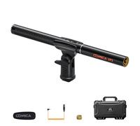 COMICA Microfono VP3 XLR Shotgun, supporto microfono fucile 48 V Phantom, microfono a condensatore super cardioide, compatibile con fotocamere Canon, Nikon, Sony e videocamere per YouTube, interviste