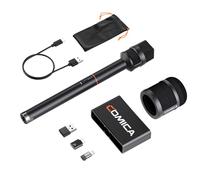 COMICA Revo S Microfono portatile wireless per iPhone 15 16, microfono USB C per interviste con registrazione a 48 kHz/24 bit, durata della batteria 15H, ideale per creatori di contenuti/reporter