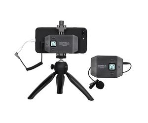 Comica UHF 6 canali Mini & Microfono Wireless Flessibile con Impugnatura Ordinaria Staccabile
