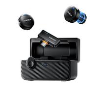COMICA Vimo ME Microfono Lavalier Wireless per iPhone 15/16 17, telefono | Microfono magnetico da bavero, audio 48 kHz/24 bit, cancellazione del rumore AI, batteria 34 ore e portata di 900 m