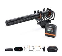 COMICA VM40 Microfono shotgun a registrazione integrata 32G, microfono per telecamera wireless con registrazione flottante 48kHz/32 bit per smartphone con telecamera (1RX+1TX)