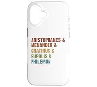 Comici greci Aristofane Ampersand per donne e uomini Custodia per iPhone 16