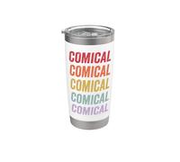 Comico Bicchiere termico in acciaio inox doppia parete