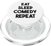Comico Divertente - Mangia Dormire Commedia Ripeti PopSockets PopGrip per MagSafe