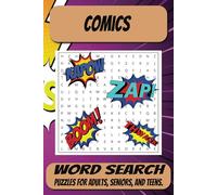 Comics Word Search - 495 Words: Word Searches with Easy to Read Print about Comic Books, Heros, Villians, and More I 6x9 inches, 110 pages I 50+ ... Gift for Vacations, Holidays, and Free Times