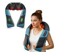 COMIER Massaggiatore Wireless Cervicale con Shiatsu e Calore, Massaggio Profondo 3D, Allevia il Dolore al Collo, alla Schiena e alla Colonna Lombare, Regalo per Donna e Uomo