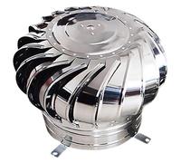Comignoli girevoli, Aspiratore Fumi Girevole Inox Ventilatore da tetto Ventilatore con cappuccio rotante Il ventilatore da tetto impedisce l'ingresso della pioggia(200mm/7.8in)