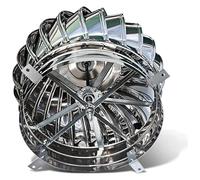 Comignoli girevoli, Aspiratore Fumi Girevole Inox Ventilatore da tetto Ventilatore Tubi di sfiato da tetto Comignoli(110mm/4.3in)