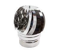 Comignoli girevoli, Cappello eolico Terminale per camini in acciaio inox, Base tonta…D200mm