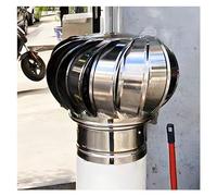 Comignoli girevoli, Comignolo Girevole per Camini Ventilatore da tetto non elettrico Ventilatore for tetto in acciaio inossidabile(160mm/6.3 in)