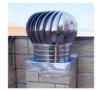 Comignoli girevoli, Comignolo Girevole per Camini Ventilatore da tetto non elettrico Ventilatore for tetto in acciaio inossidabile(400mm/15.7 in)