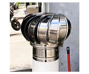 Comignoli girevoli, Comignolo Girevole per Camini Ventilatore da tetto non elettrico Ventilatore for tetto in acciaio inossidabile(110mm/4.3 in)
