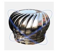 Comignoli girevoli, Comignolo Girevole per Camini Ventilatore da tetto senza alimentazione for case, soffitta e tetti in metallo Tappo di sfiato del ventilatore in acciaio inossidabile 304(450mm(17.7i