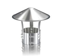 Comignolo Antivento Antipioggia, Camino Terminale Canna Fumaria, Cappello Per Camino Conico, Terminale Canna Fumaria Acciaio Inox, Cappello Da Pioggia E Neve In Metallo(80 mm(3.150 in))