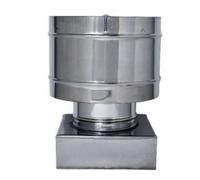 Comignolo antivento cappello fumaiolo con base quadrata per canne fumarie