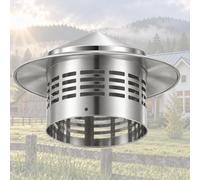 Comignolo Cappello Cinese Canna Fumaria Stufe Pellet e Caldaie | Terminale Antipioggia con Griglia Antintrusione per Tetto In Acciaio Inossidabile 304, Copertura per Tubo Cappa(200 mm)