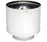 COMIGNOLO FUMAIOLO A BOTTE 1 pz. ANTIVENTO D.130 ACCIAIO INOX 304