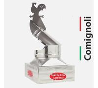 Comignolo Galletto Base Quadrata Girevole con Cuscinetti per Canne Fumarie. CE