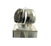 COMIGNOLO GIREVOLE ACCIAIO INOX QUADRATO FUMAIOLO ASPIRATORE CANNE FUMARIE (cm 52 x 52)