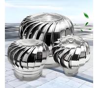 Comignolo Girevole，Cappello Del Camino Per Canna Fumaria, Cappellos Eolico Per Camini In Acciaio Inox,(450mm/17.7in)