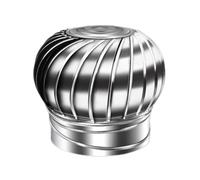 Comignolo Girevole Cappello Eolico per Camini Comignolo Canna Fumaria Camino in Acciaio Inox per Prese d'aria da Tetto Camino Bagno 75-300mm(400mm)