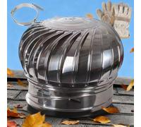 Comignolo Girevole in Acciaio Inox 201 Comignolo Multiuso Cappucci per Camino Rotanti Anti-tiraggio discendente per Camini e Sfiati di Scarico 110 mm 200 mm 250 mm(250mm)