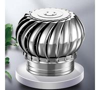 Comignolo Girevole In Acciaio Inox 304, Cappa Camino Rotante Estrattore Di Fumo, Cappello Eolico Per Camini Aspiratore Comignolo Girevole, Per Fabbriche Fattorie Laboratori Cucine Tetti(300mm/11.8in)