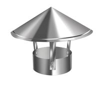 Comignolo In Acciaio Inox Comignolo Superiore A Cono Copertura Del Camino Tetto Esterno Argento Comignolo Del Tubo Della Stufa Camini Adatti Per L'Aspirazione E La Ventilazione Interna(180mm/7.1in)