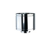 Comignolo In Acciaio Inox Monoparete Per Stufe A Pellet, Antivento, Terminale Antipioggia, Base Circolare Per Canna Fumaria, Stufa, Caldaia, Camino (250 MM)