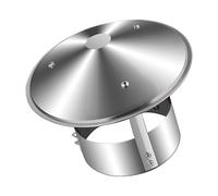 Comignolo In Acciaio Inox Per Camino, ComignolO Terminale Circolare, Comignolo Antivento Antipioggia, Fumaiolo ComignolO Canna Fumaria Camino Cappello(250 mm(9.843 in))