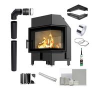 Comignolo KRATKI ZIBI ECO 9,9 kW Ø 180 angolare destro