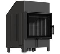 Comignolo KRATKI ZIBI ECO 9,9 kW Ø 180 con chiusura e rivestimento nero