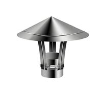 Comignolo per Camino Antivento Fumaiolo per Camino in Acciaio Inossidabile 304 Terminale Cappello per Fumaiolo O Stufa Facile Da Installare(12cm)