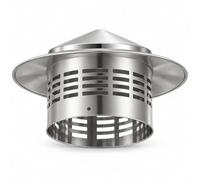Comignolo per Tetto, Terminale Cappello Cinese, Griglia Antintrusione | Copertura Antipolvere e Antipioggia per Stufa Caldaia Riscaldamento Edilizia Muratura Attrezzature(63.0 mm)