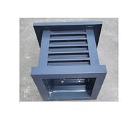 Comignolo Quadrato In Lega Di Alluminio Antipioggia Non Necessita Di Viti for Tegole Esterne Copertura Spessa Antivento Che Impedisce L'ingresso Di Detriti E Ruggine(40x40Inch/100x100cm)