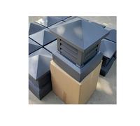 Comignolo Quadrato Regolabile Parapioggia for Camino In Acciaio Zincato Coperchio Di Protezione for Sfiato Del Tetto(20x20Inch/50x50cm)