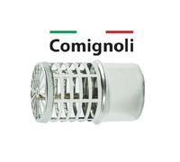 Comignolo Terminale a Parete PELLET orizontale INNESTO TONDO M/F INOX. CE [EEK: A]