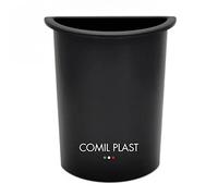 Comil Plast | Portafiori Interno in plastica per Vaso da cimitero Mezzaluna Colore Nero | Lato 12 cm, Altezza 16 cm.