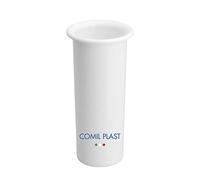 Comil Plast | Portafiori Ossario in plastica per Vaso da cimitero Colore Bianco | Diametro 4 cm, Altezza 11 cm.