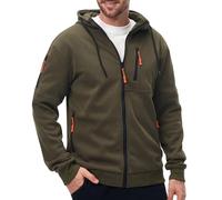 Comilaka Felpe con Cappuccio Uomo Hoodies Vello Foderato Casual Manica Lunga Hoodie Giacca con Cerniera Autunno Inverno