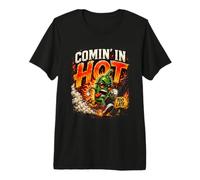 Comin' in Hot Cute Jalapeño Pepper Humor Design Spice Lovers Maglietta Premium