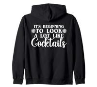 Comincia A Sembrare Molto Come Cocktail Bere di Natale Felpa con Cappuccio