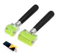 Comioke 2 Pezzi Rullo di Pressione in Silicone, 30mm & 50mm, Rullo Fonoassorbente per Auto, Rulli a Pressione Manuale con 2 Spatole di Pellicola, per la Bordatura e la Saldatura di Teloni in PVC