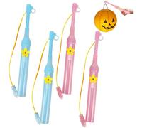 Comioke Bastone per Lanterna 4 Pezzi LED Bastoncini Lanterne Elettroniche Bastone per Lanterna Halloween, San Martino, Mascherate, Sfilate di Lanterne, Natale, Feste per Bambini