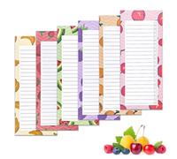 Comioke Blocco Note Magnetico, Blocco Magnetico Per Lista Della Spesa, 6 Pezzi Liste Di Cose Da Fare, Lista Della Spesa Magnetica Per Frigorifero, Block Notes Frigorifero, Blocco Note Magnetico Frigo