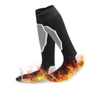 Comioke Calze Termiche Invernali, a Compressione, Calze al Ginocchio da Uomo, Wool, Tecniche, Lunghe da Lavoro per Sci, Alpinismo, Viaggi, 39-45