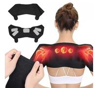 Comioke Fascia per Spalle Calda, Supporto per Spalla Doppia, Imbottitura per Spalla Calda Invernale, Fascia per Spalla a Compressione, Spalle elastico protezione, Spalle supporto articolazione