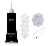 Comioke Kit Riparazione Pelle,Kit Riparazione Pelle Nera, Kit Riparazione Pelle Sintetica,Balsamo Riparazione Pelle,Crema Riparazione in Pelle,Riparazione di Graffi in Pelle,Riparazione della Pelle