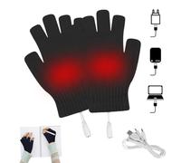 Comioke Maglia Gloves Riscaldato Winter Heating Gloves USB Guanti Riscaldanti USB Da Donna E Da Uomo A Mezze Dita Per Il Freddo